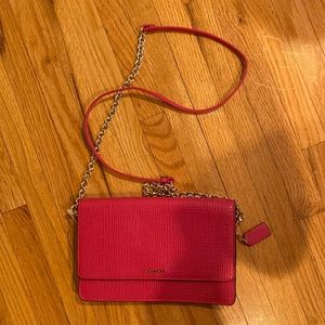 Pink unused coach bag/ satchel